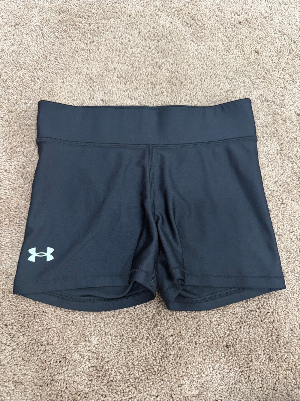 Under Armour Women's Black High-Waist Bike Shorts
